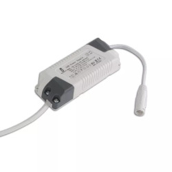 Zasilacz stałoprądowy 12W do paneli LED, biały, IP20, 30000h