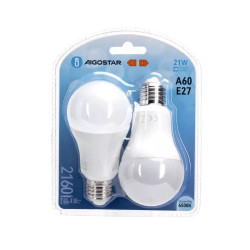 Żarówki LED E27 21W 2160lm zimna barwa 6500K zestaw 2 szt.