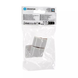 Kolanko zewnętrzne PVC białe 25x16 mm 4 sztuki do listew kablowych