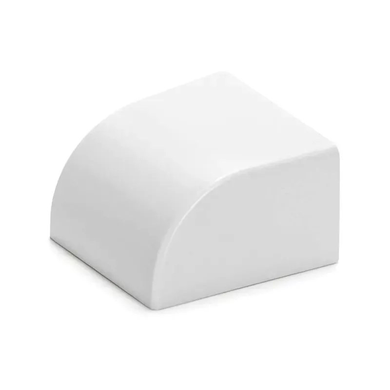 Zaślepka kwadratowa PVC biała 25x16 mm 4 sztuki do listew