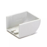 Zaślepka kwadratowa PVC biała 25x16 mm 4 sztuki do listew