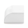 Zaślepka kwadratowa PVC biała 25x16 mm 4 sztuki do listew