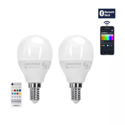 Żarówka LED E14 6,5W Bluetooth Mesh RGB+CCT 555lm 2 sztuki