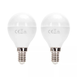 Żarówka LED G45 10W 3000K E14 2 sztuki biała