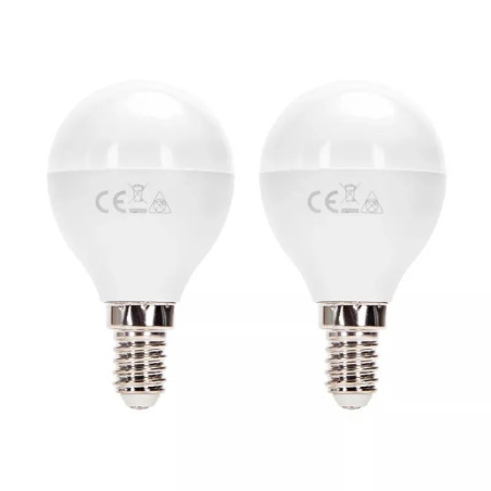 Żarówka LED G45 10W 3000K E14 2 sztuki biała
