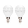 Żarówka LED G45 10W 3000K E14 2 sztuki biała