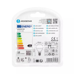 Żarówka LED G45 10W 3000K E14 2 sztuki biała