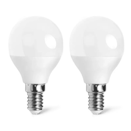 Żarówki LED G45 E14 4.9W 3000K ciepłe światło 2 sztuki