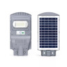 Latarnia solarna LED 50W zimne światło 500lm szara z pilotem