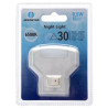 Lampka nocna LED 0,5W 6500K 30lm z wyłącznikiem biała IP20