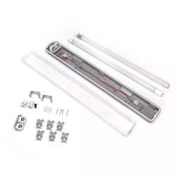 Oprawa hermetyczna LED 18W neutralna 4000K G13 0,6m szara IP65