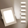 Panel LED podtynkowy kwadratowy 6W 4000K 620lm biały
