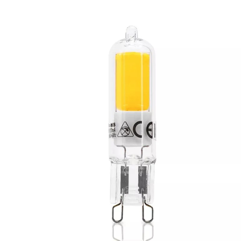 Żarówka LED G9 4W 6500K 450lm szklana biała zimna barwa