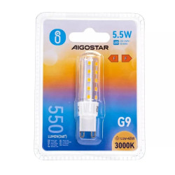 Żarówka LED G9 5,5W ciepłe światło 3000K 550lm do wnętrz