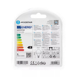 Żarówki LED G45 E14 4,9W 6500K zimna barwa 2 sztuki białe