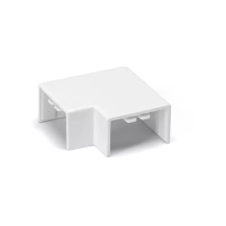 Kolanko płaskie PVC białe 25x16 mm gięte 4 sztuki do wnętrz