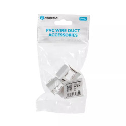 Kolanko wewnętrzne białe do listew PVC 25x16 mm zestaw 4 sztuk