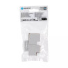 Kolanko płaskie PVC białe 25x16 mm gięte 4 sztuki do wnętrz