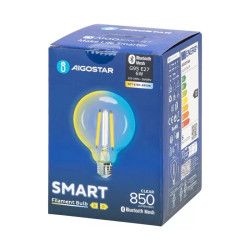 Żarówka LED 6W E27 G95 regulacja barwy 2700-6500K Bluetooth Mesh