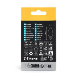 Żarówki LED E27 12W 3000K ciepłe światło 2 sztuki C37