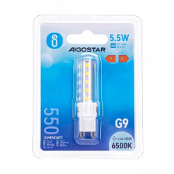 Żarówka LED G9 5,5W 6500K zimna 550 lm 360° 15000h