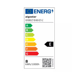 Żarówka LED filamentowa G80 E27 8W 6500K zimna barwa światła