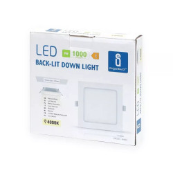 Panel LED kwadratowy 9W 4000K strumień 1000 lm do montażu podtynkowego