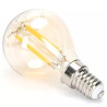 Żarówka LED 4W E14 G45 2200K bursztynowa ściemnialna 400lm