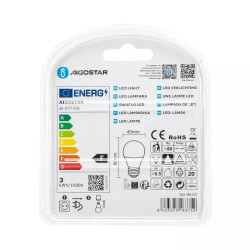 Żarówki LED G45 E27 3W zimne światło 6500K 2 sztuki