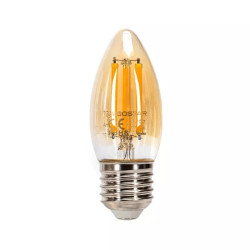 Żarówka LED filament E27 8W ciepłe 2200K 880lm bursztynowa