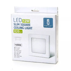 Panel natynkowy LED 12W zimne światło 1190lm biały