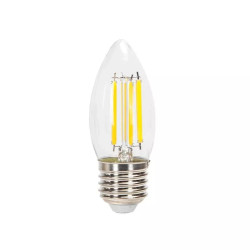 Żarówka LED C35 E27 8W 6500K zimna barwa 880 lm szklana