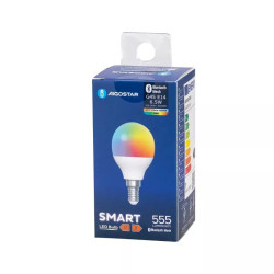 Żarówka LED 6,5W E14 RGB+CCT Bluetooth Mesh z szerokim kątem światła