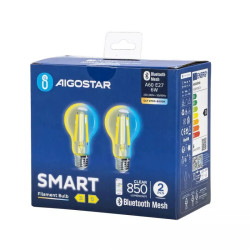 Zestaw 2 żarówek LED E27 6W 2700-6500K Bluetooth Mesh regulacja barwy