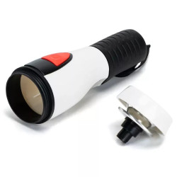 Latarka LED 0,25W 6500K zimna barwa czarno-biała bez baterii