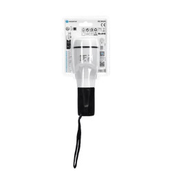 Latarka LED 0,25W 6500K zimna barwa czarno-biała bez baterii