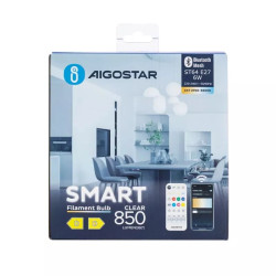 LED żarówka ST64 6W E27 CCT Bluetooth mesh 2 sztuki przezroczysta