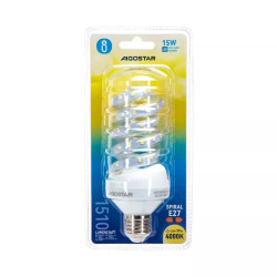 Żarówka LED spiralna E27 15W 4000K neutralna 1510lm szklana