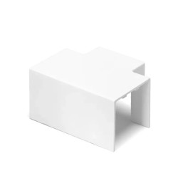 Kolanko trójnikowe PVC 40x40 mm białe do listew 4 sztuki