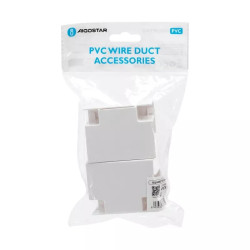Kolanko trójnikowe PVC 40x40 mm białe do listew 4 sztuki