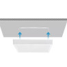 Panel LED natynkowy kwadratowy 24W 4000K 2700lm biały
