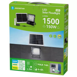 Naświetlacz solarny 150W regulowana barwa 3 kolory 5m kabel IP66