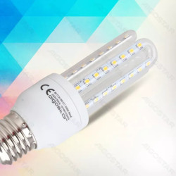 Żarówka LED 12W E27 1180lm zimna 6500K w kształcie U ze szkła