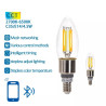 Zestaw 2 żarówek LED C35 4,5W E14 z regulacją barwy od 2700K do 6500K