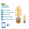 Zestaw 2 żarówek LED Bluetooth Mesh C35 4.5W E27 2700-6500K regulowana barwa