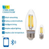 Żarówki LED filament Bluetooth Mesh C35 4,5W E27 2700-6500K zestaw 2 szt.