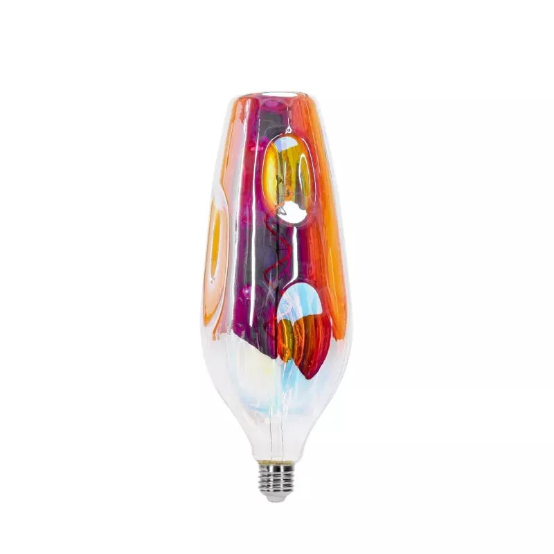 Żarówka LED filament E27 4W 1800K ciepłe światło, kolor anodowany