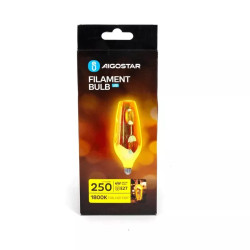Żarówka LED filament E27 4W 1800K ciepłe światło, kolor anodowany