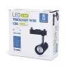 Reflektor LED 24W czarny 2700 lm zimna barwa 6500K dwuprzewodowy