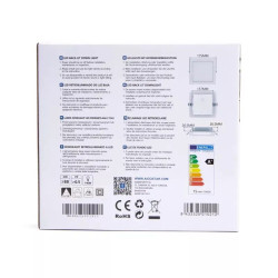 Podtynkowy panel LED 15W 3000K kwadratowy 1200 lm do wnętrz
